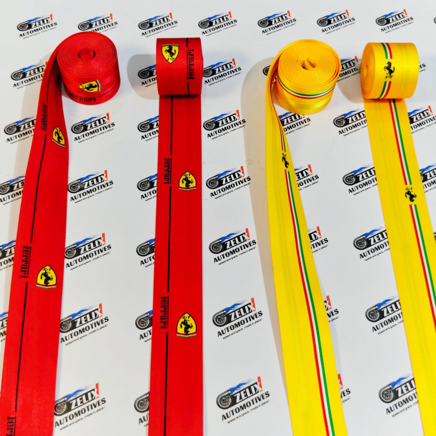 Ferrari-Inspired  Sporty Seat Belt (Pair) | Universal Fit