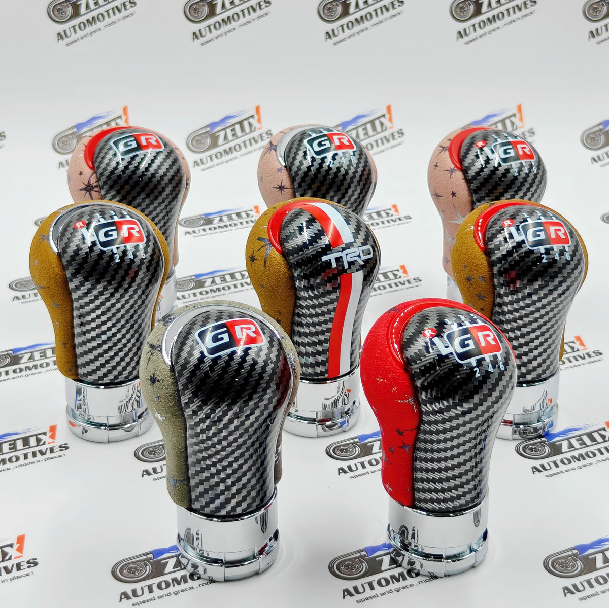 GR-Sports Alcantara Gear Knob | Compatible For Toyota Cars