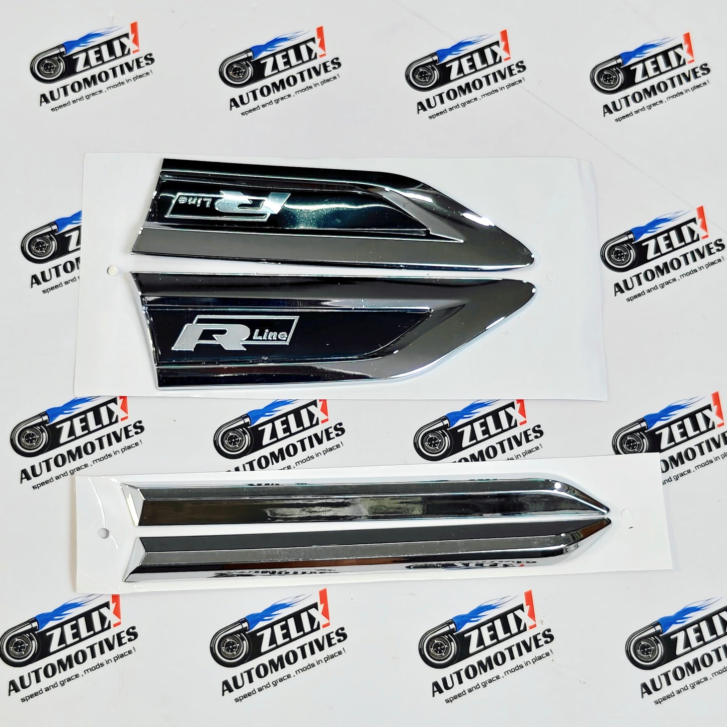 VW Polo R-Line Fender Emblems Set of 4