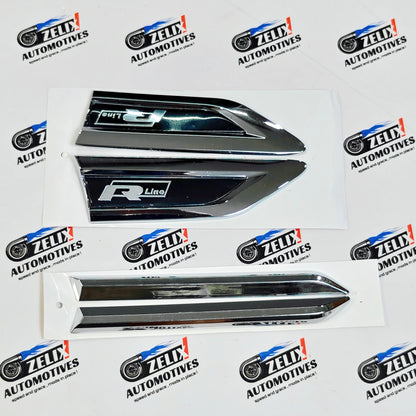 VW Polo R-Line Fender Emblems Set of 4