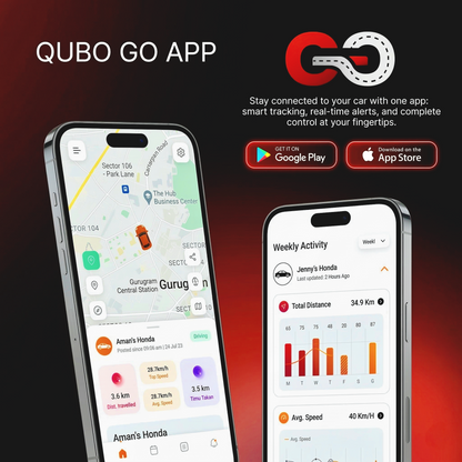 Qubo N-Series Dashcam 4G Live | Supports live Streaming With 2K-Quad HD Dash Camera