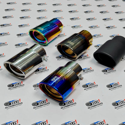 HKS-Style Single Exhaust Tip | 2.45-Inch Inlet