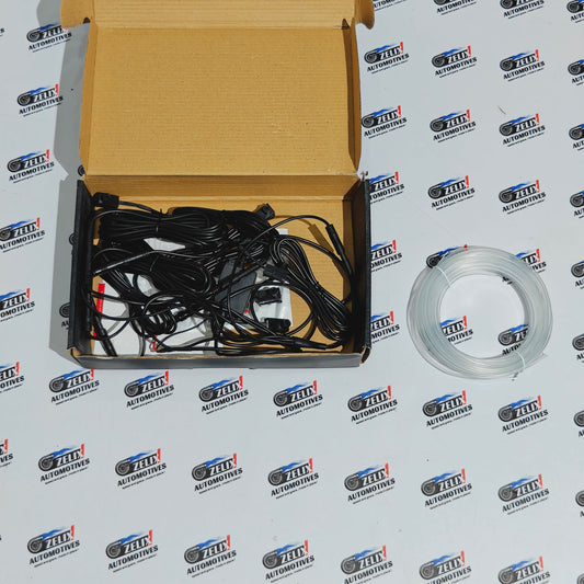 CARDI 12V RGB Fiber Ambient Interior Lighting Kit with Bluetooth App Control