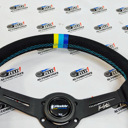 GReddy x KGZI Collab Steering Wheel | Alcantara Finish