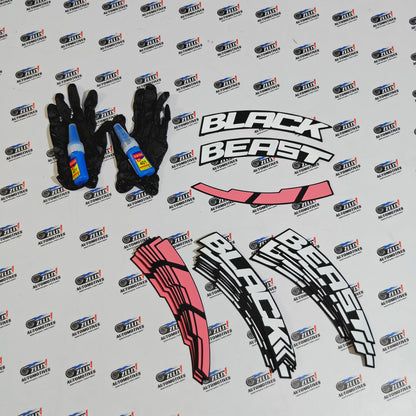 Car Tyre Stickers Sporty Designs for 4-Tyre