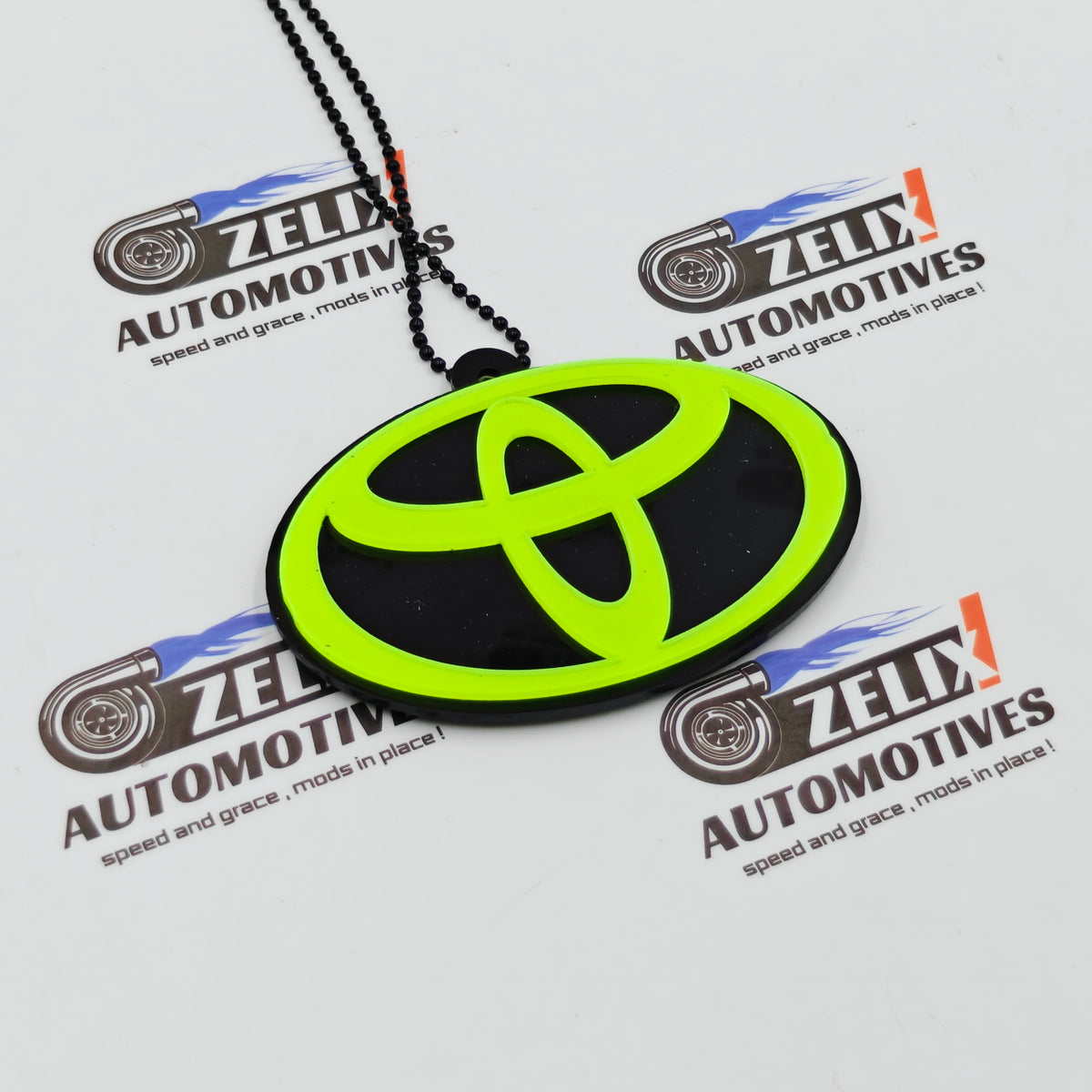 Neon Fluorescent Mirror Hanging For VW,Skoda,Honda & Toyota