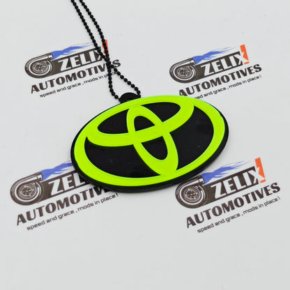 Neon Fluorescent Mirror Hanging For VW,Skoda,Honda & Toyota