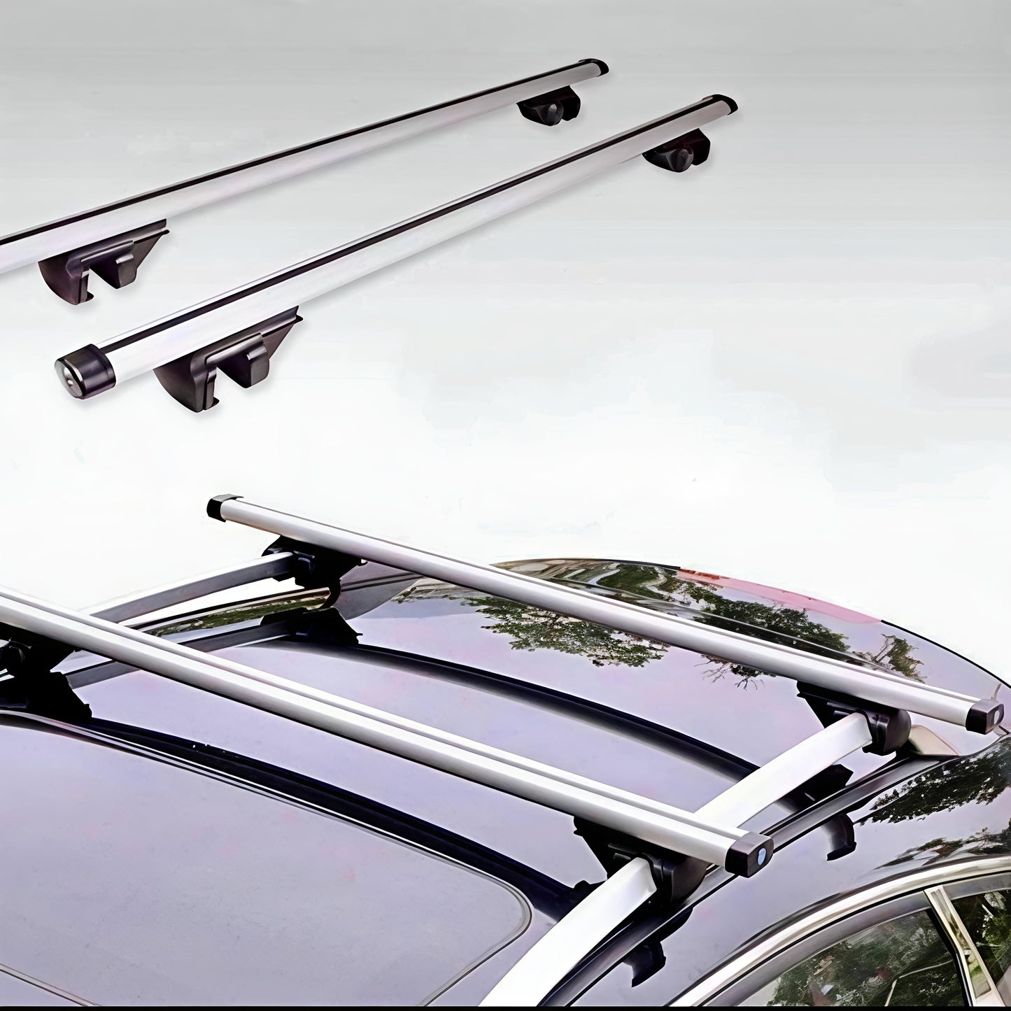 Roof Rack Cross Bars | Universal Adjustable Roof Rail Set