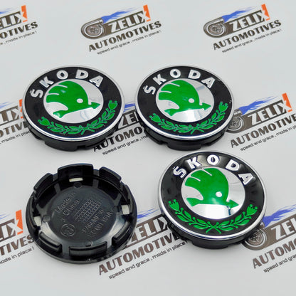 Skoda Wheel Caps | Outer Diameter 55-mm