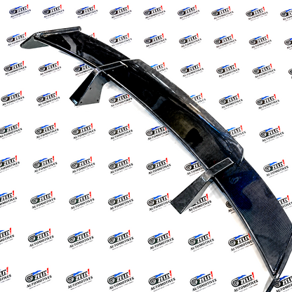 Universal Sedan GT-Style Rear Spoiler Wing | Gloss Black & Carbon
