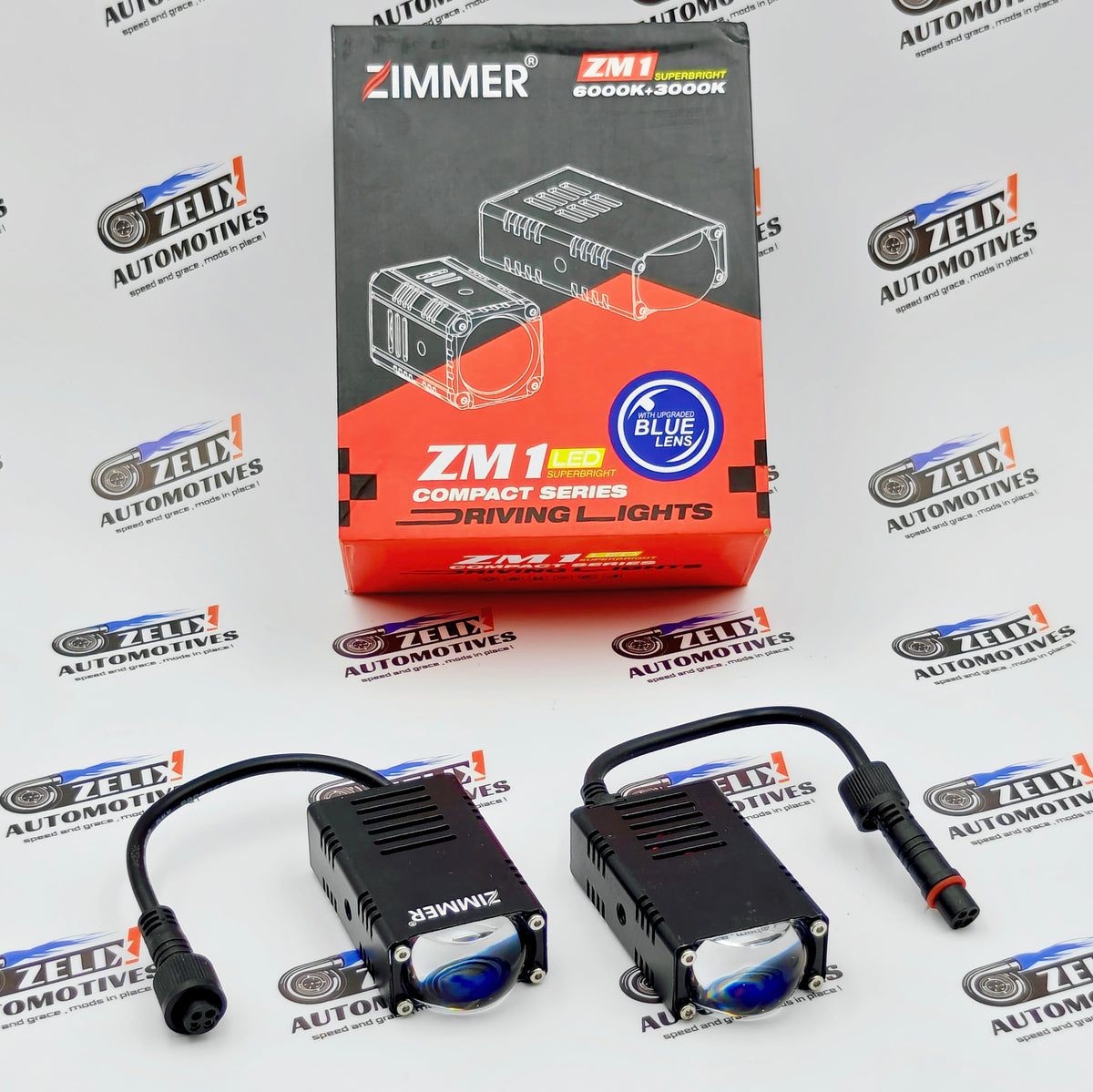 Zimmer ZM1 Compact Series LED Projector | Blue Lens | Dual Color