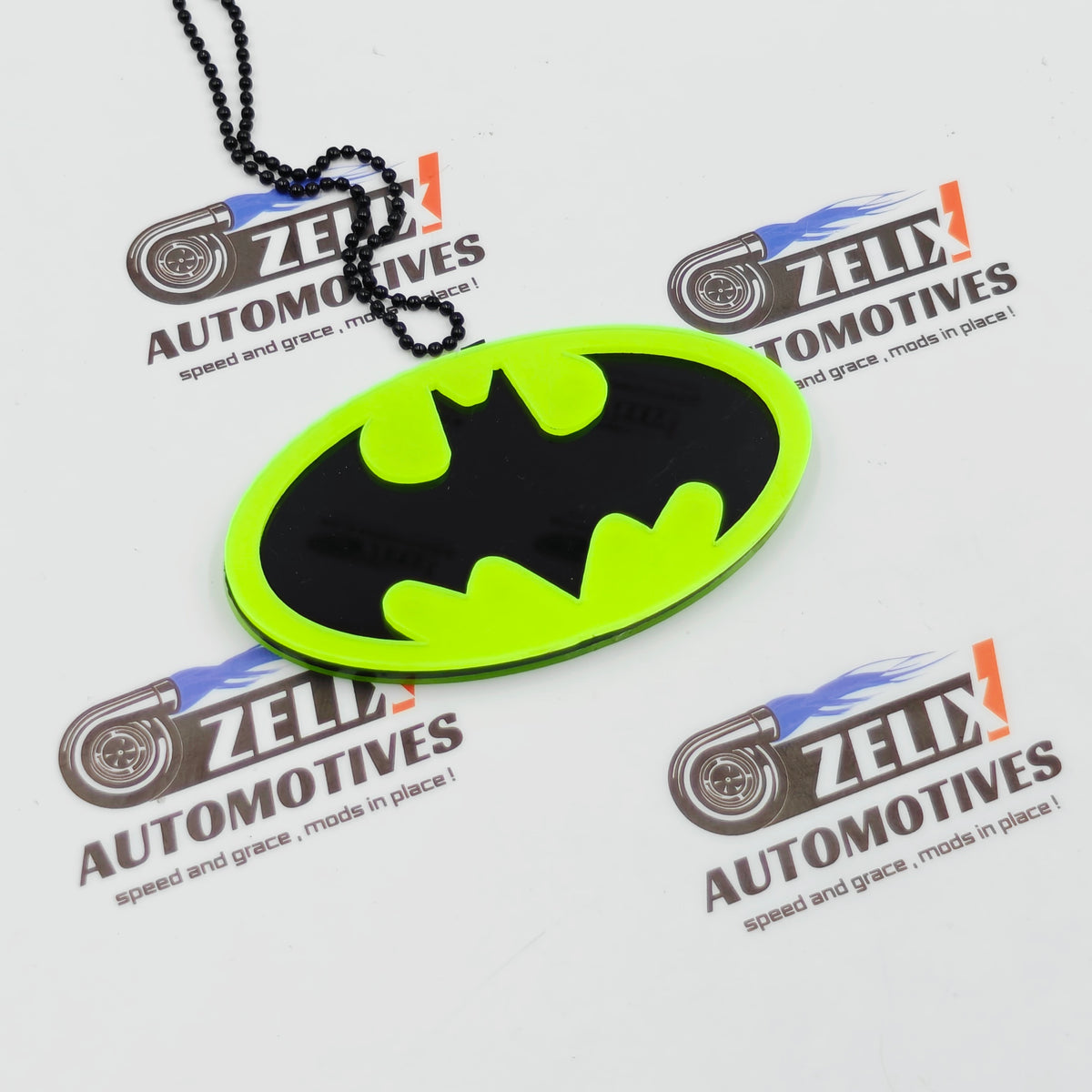 Neon Fluorescent Car Mirror Hanging | Marvel & DC Collection