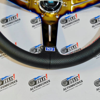 NARDI 14-Inch Carbon Edition Steering Wheel | Universal PVC Racing Style