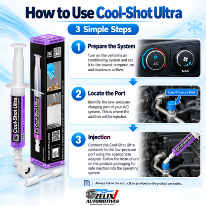 Cool-Shot Ultra AC Additive | Restorer Car AC Efficiency