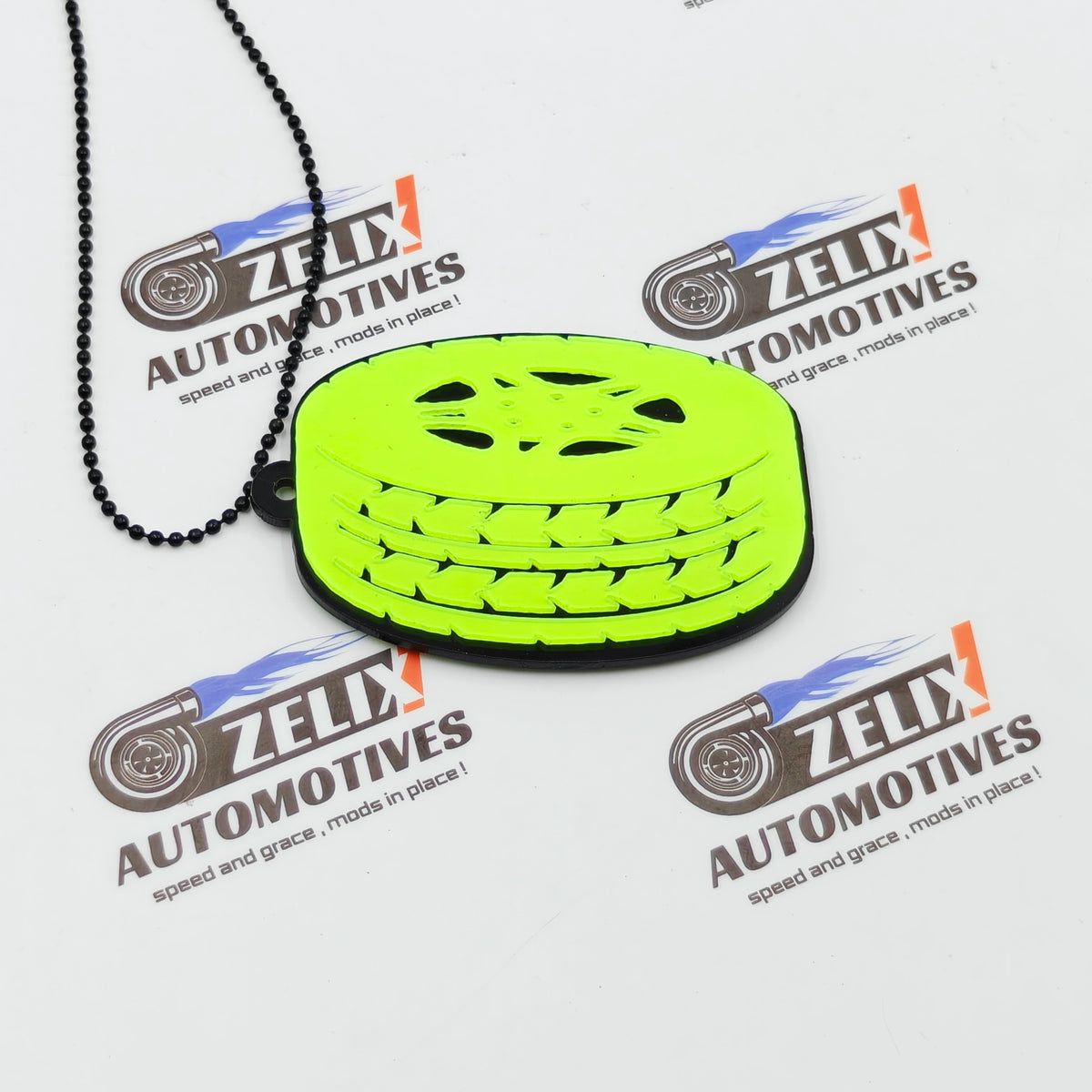 Neon Fluorescent Mirror Hanging | Car Enthusiast Collection