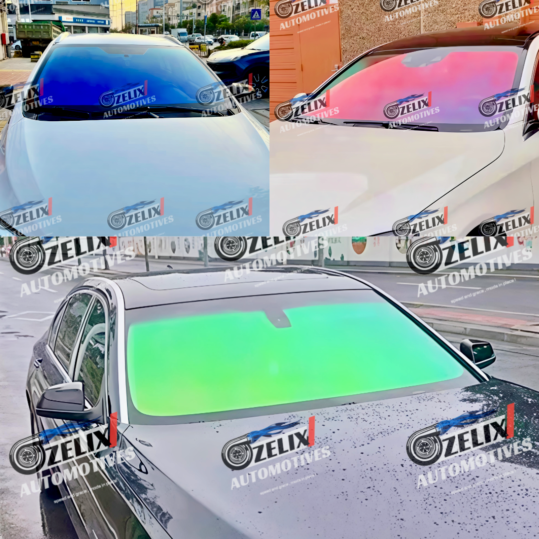 Chameleon Windshield Tint Film (1.5-Meter) | Green,Blue,Pink