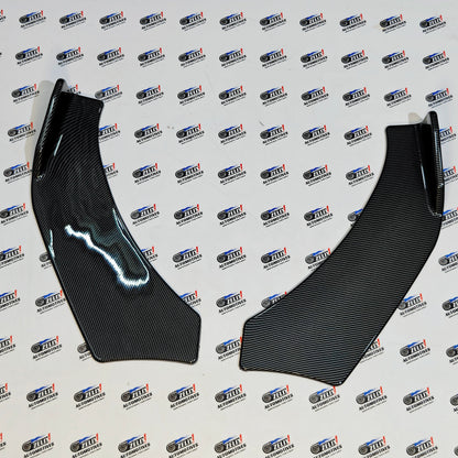 Universal Body Kit Set Of-5 | Carbon Fiber Front Splitters and Side Skirts