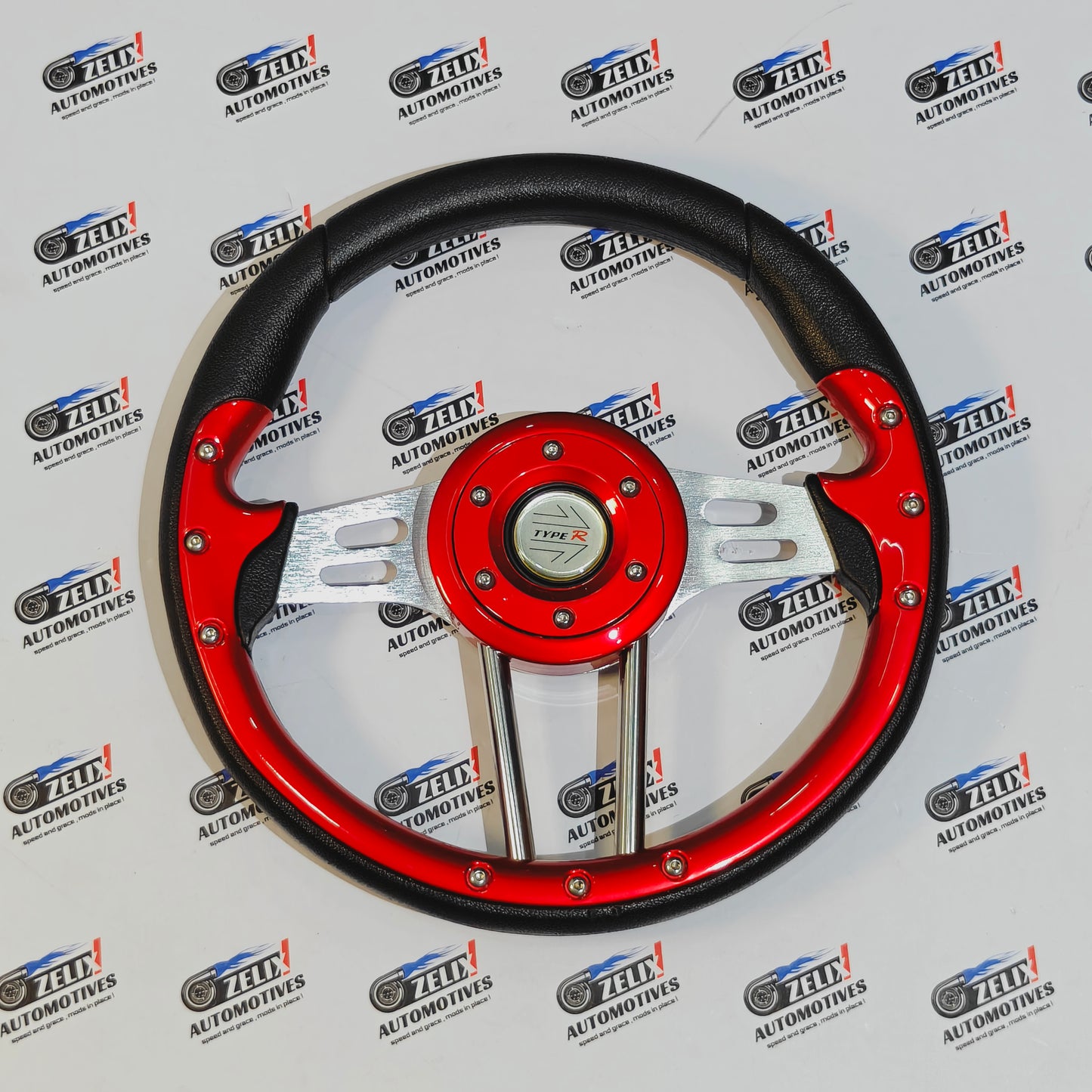 TYPE-R 13-Inch Steering Wheel | Universal Racing-Style Performance Wheel