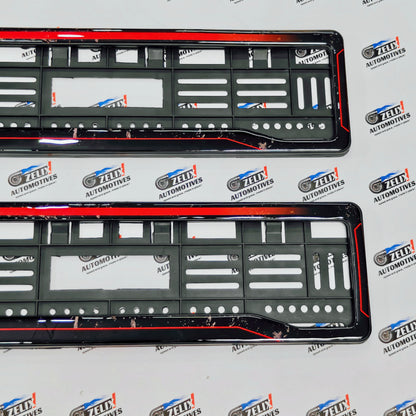 Number Plate Frames 3D Texture Finish (Pair) | Universal Fit