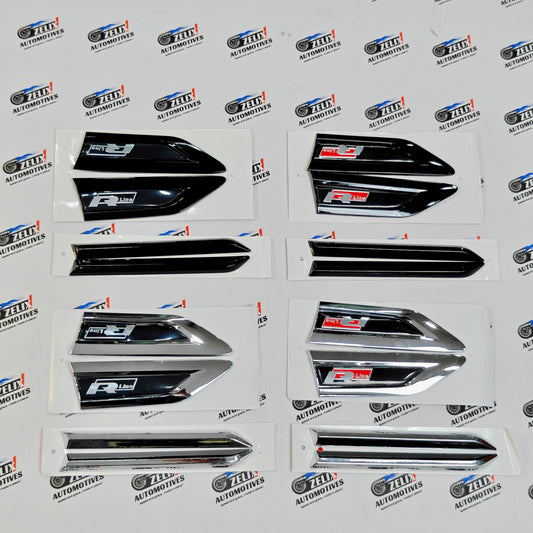 VW Polo R-Line Fender Emblems Set of 4