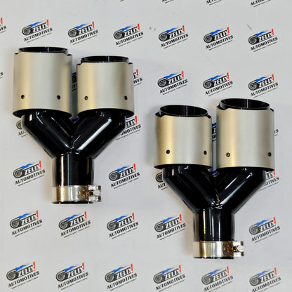 Akrapovic Dual Exhaust Tips | Satin Finish
