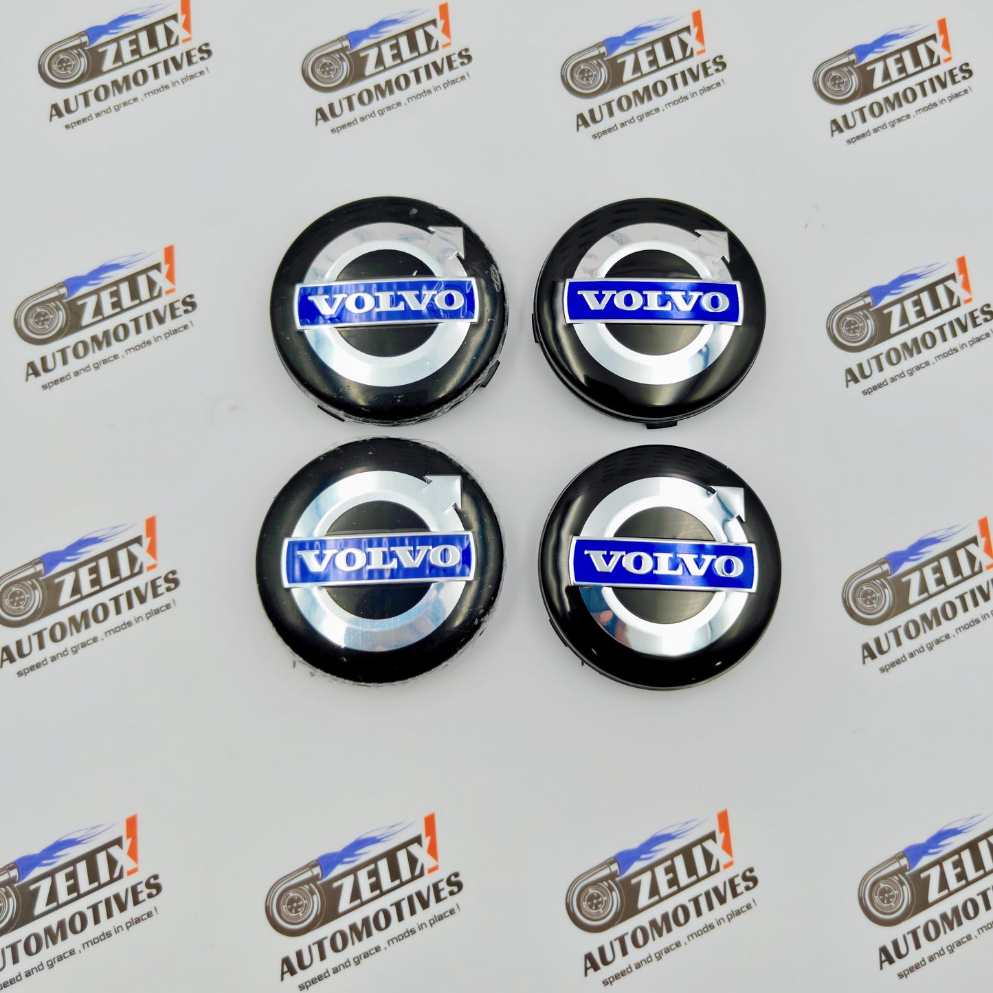 VOLVO Wheel Caps Set of 4 | Outer Diameter 65.5-mm