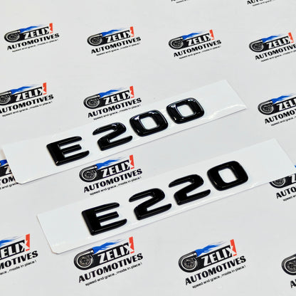 Mercedes-Benz E-Class Rear Emblems For E200 & E220