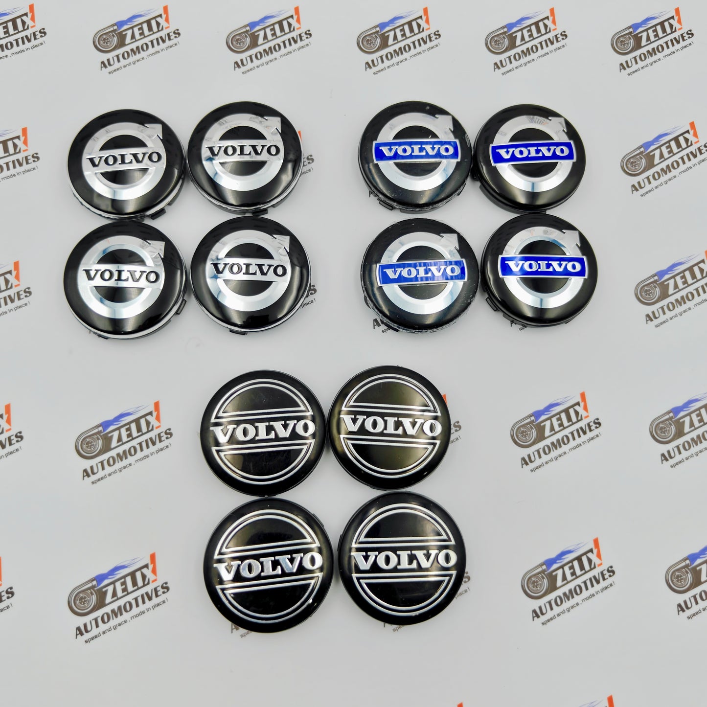 VOLVO Wheel Caps Set of 4 | Outer Diameter 65.5-mm
