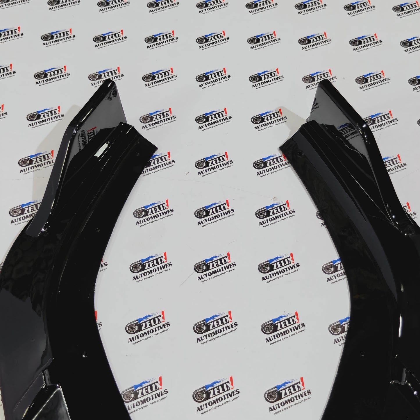 Hyundai Verna  Front Splitter  3-Piece Kit - (2023 Onwards) Gloss Black Finish