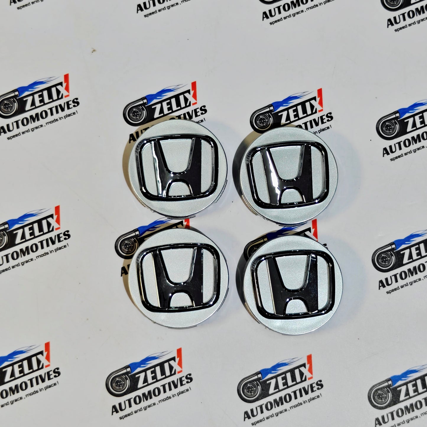 Honda Wheel Center Caps Set of 4 | Outer Diameter (58mm)