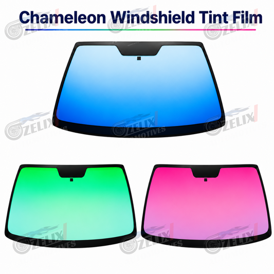 Chameleon Windshield Tint Film (1.5-Meter) | Green,Blue,Pink