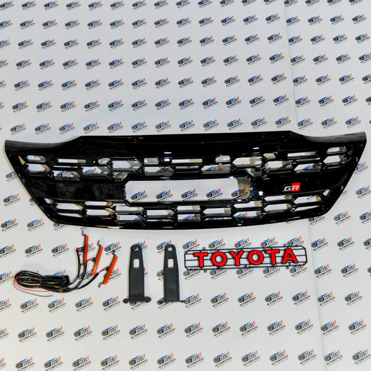Toyota Fortuner GR Sport Front Grill with LED Light | Compatible With 2012 to 2016