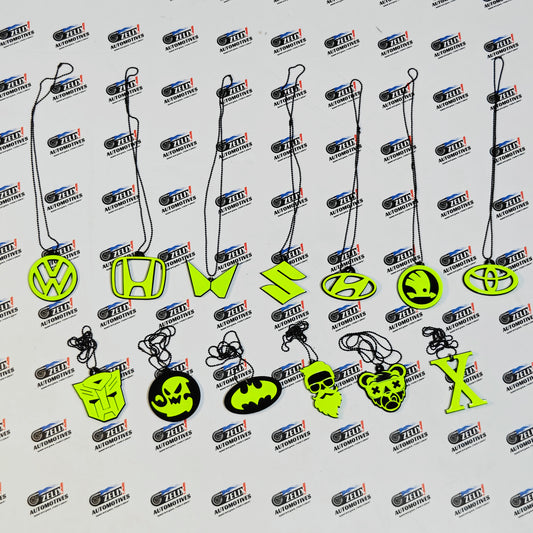 Fluorescent Neon Car Mirror Hanging | Multiple Designs