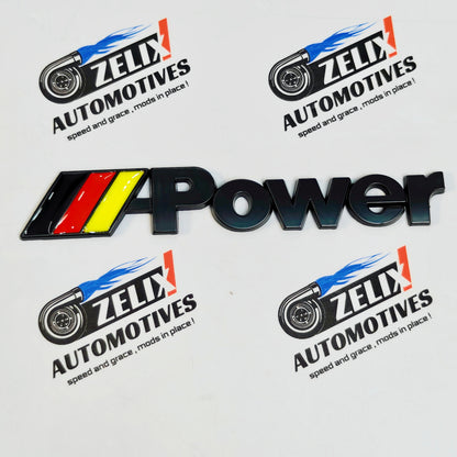 Rear Badges For BMW M-Power
