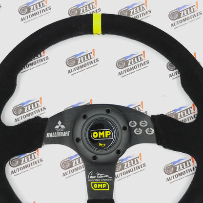 OMP x Ralliart Alcantara Finish Steering Wheel