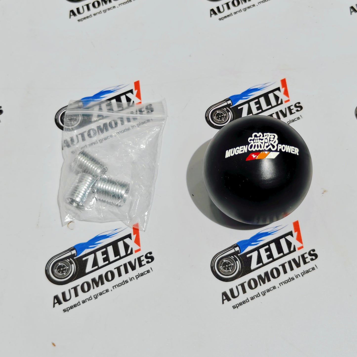 Mugen Power Round Ball Gear Shift Knob – Universal Fit