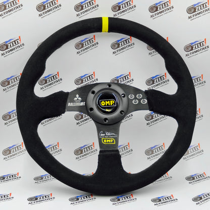 OMP x Ralliart Alcantara Finish Steering Wheel