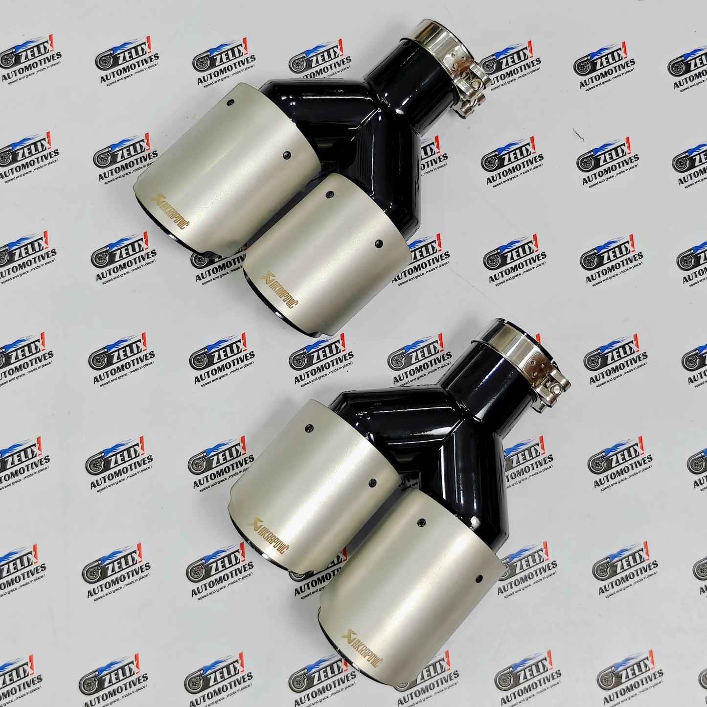 Akrapovic Dual Exhaust Tips | Satin Finish