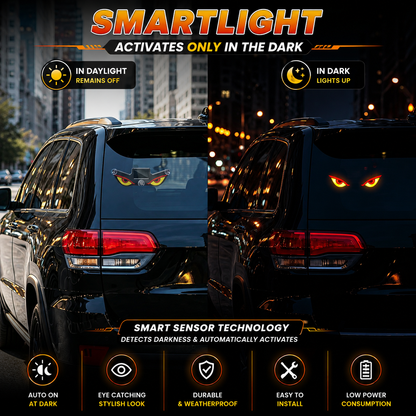 Evil Eye LED Car Window Light | Solar & USB Rechargeable