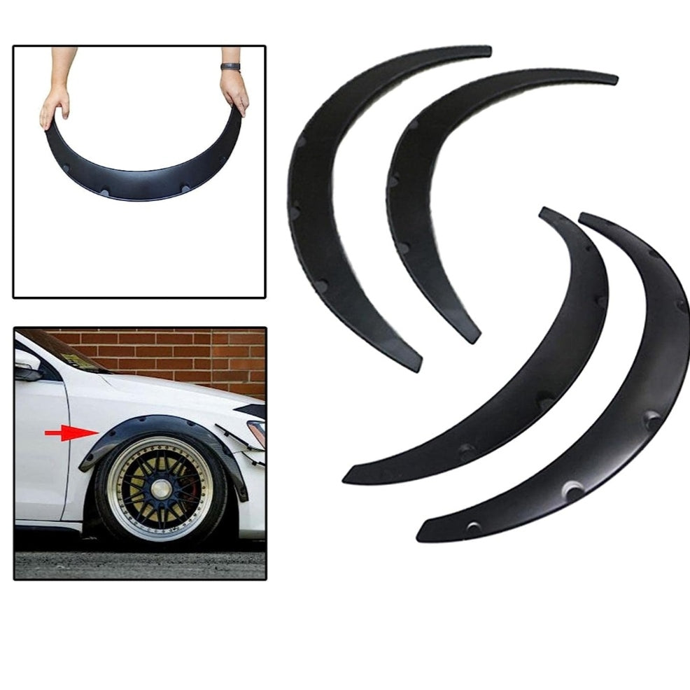 Fender Flares Universal Set of 4 | Aftermarket Flexible Wheel Arch Extensions Universal Fit