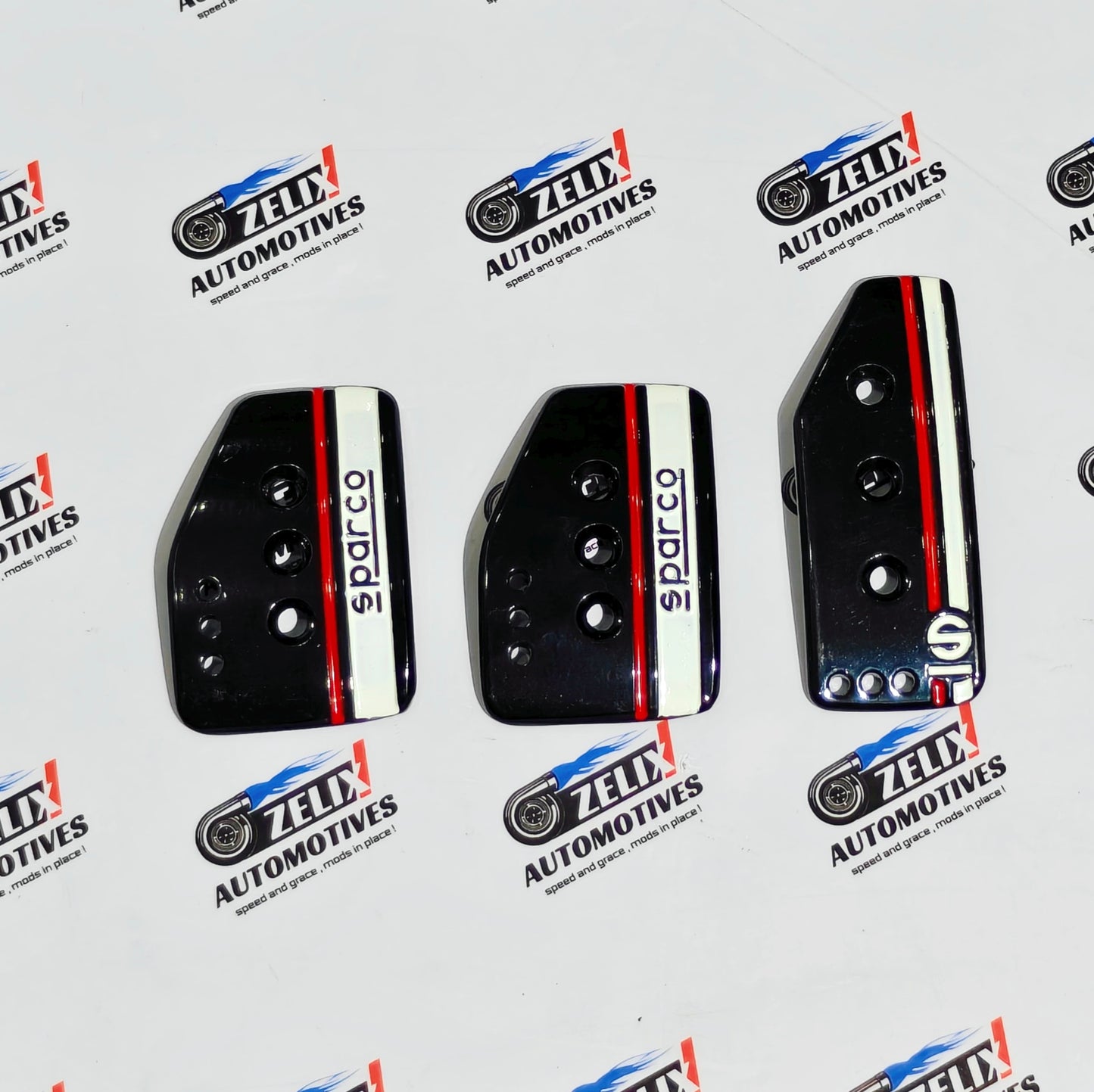 Sparco Pedal Kit for Manual Cars | Black & Silver Color Options | Aluminum Material
