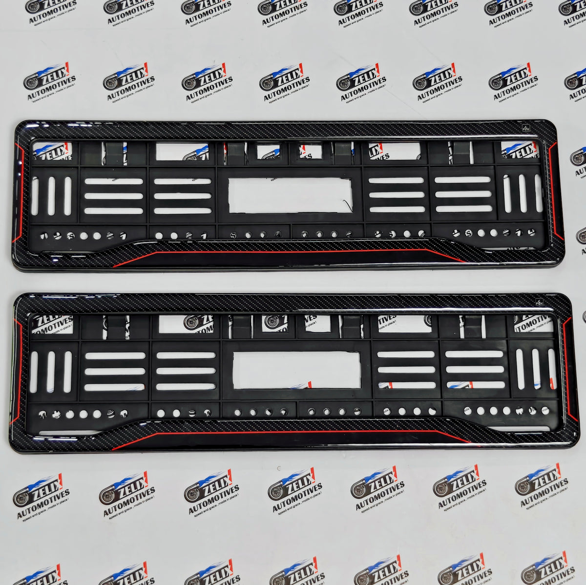 Number Plate Frames 3D Texture Finish (Pair) | Universal Fit