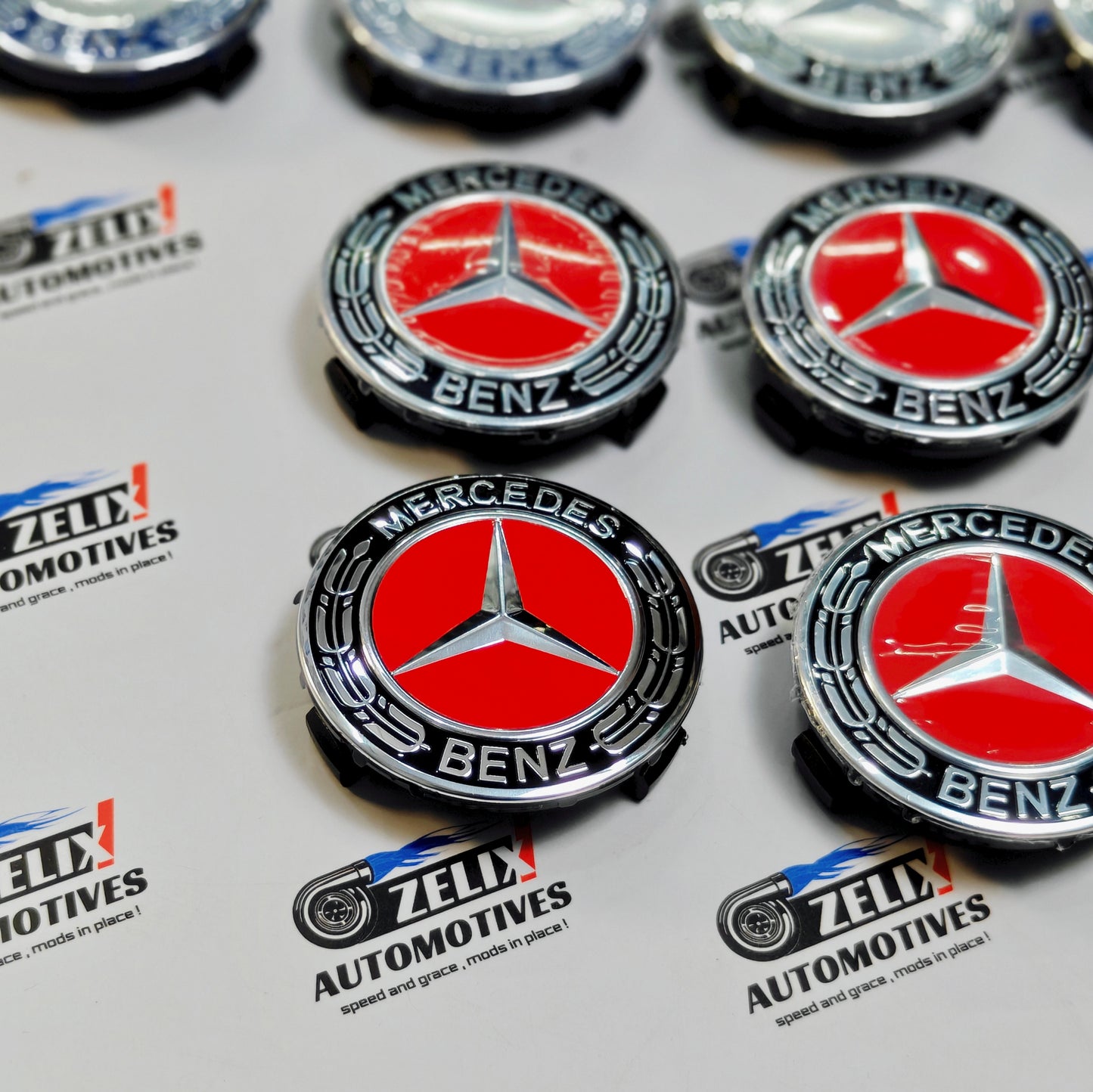 Mercedes Wheel Caps | Outer Diameter 74-mm