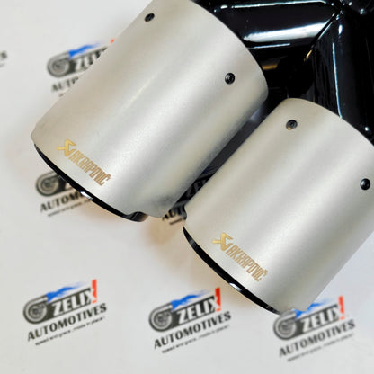 Akrapovic Dual Exhaust Tips | Satin Finish