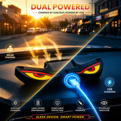 Evil Eye LED Car Window Light | Solar & USB Rechargeable