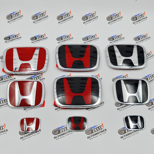 Honda Type-R Logo Emblems (Set of 3) | Front,Rear & Steering