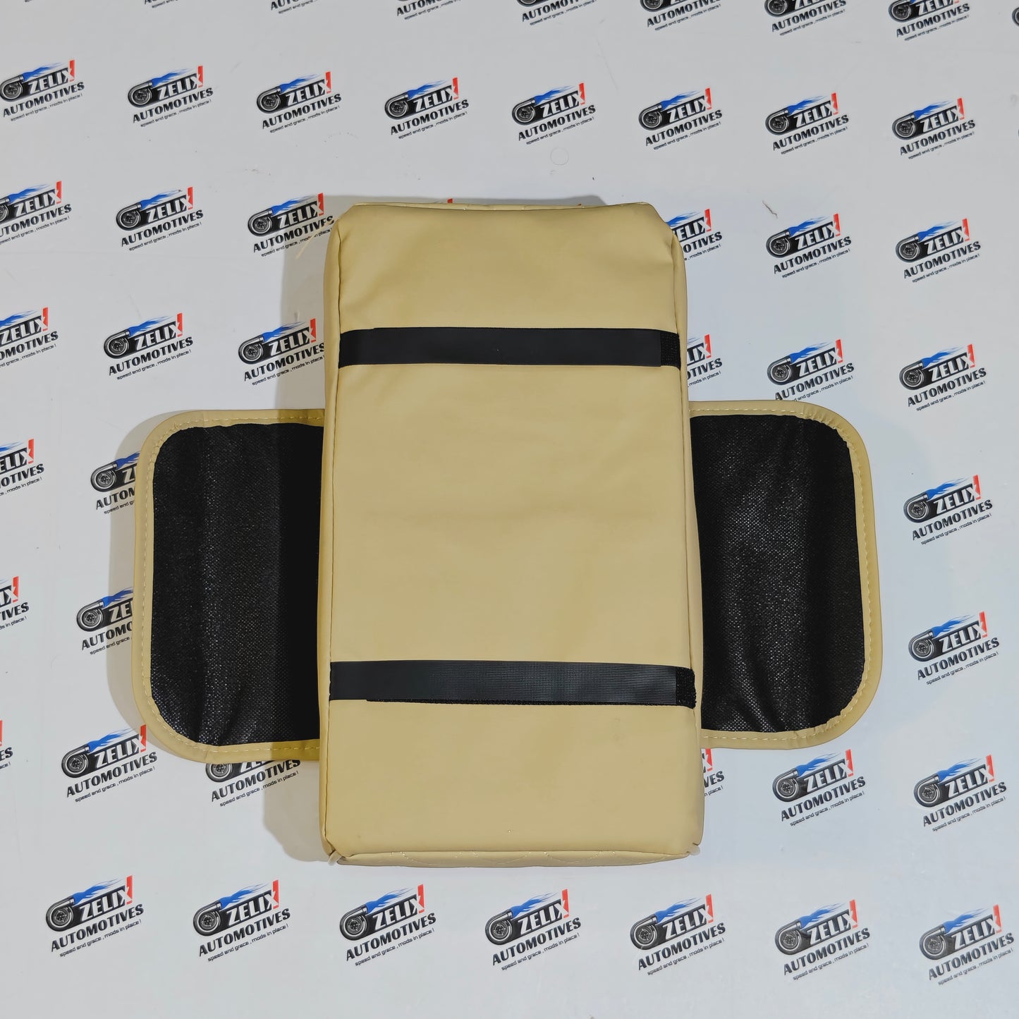 Armrest Organizer Leather Finish | Multi-Function Storage Box