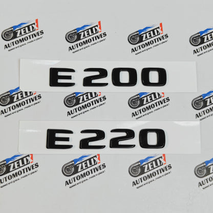 Mercedes-Benz E-Class Rear Emblems For E200 & E220