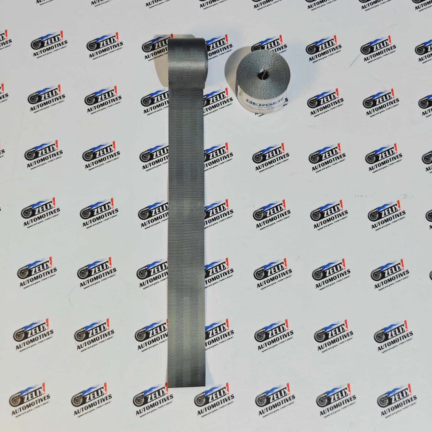 Universal Plain Seat Belts (Pair) | Enhances interior styling
