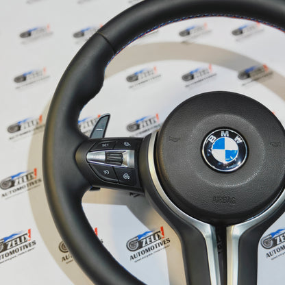 BMW 5-Series F10 Leather Finish Steering Wheel | Paddle Shifters & Control Modes